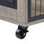 Table d'appoint pour chien sur roulettes avec portes doubles et plateau relevable-280929788-280929784
