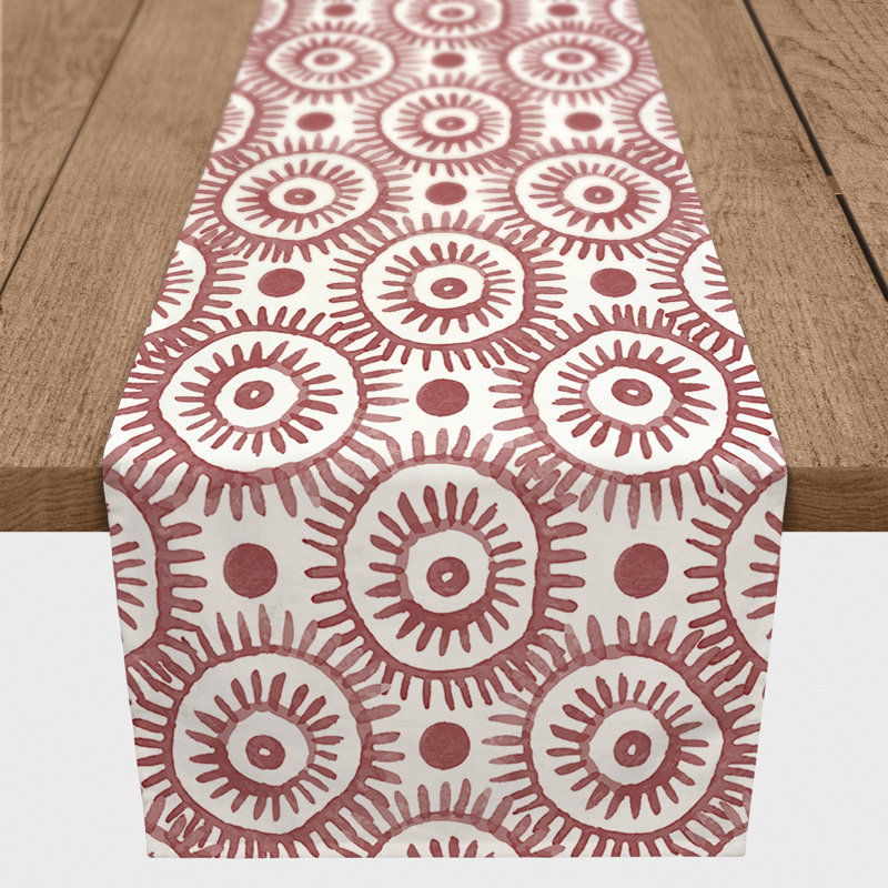 Chemin de table Nieves, 72 po x 16 po, Rouge