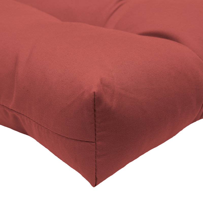 Coussin de chaise Ebern Designs, Rouge