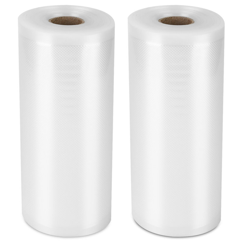 2 rouleaux de sacs sous vide de 7,67 po x 49 pi sans BPA