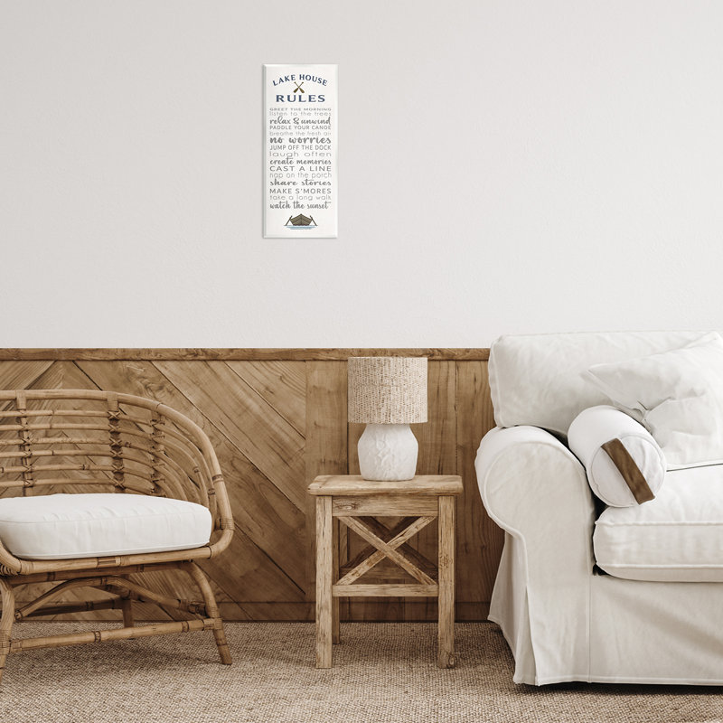 Fun Wall House Rules, plaque murale, design par Seven Trees Design