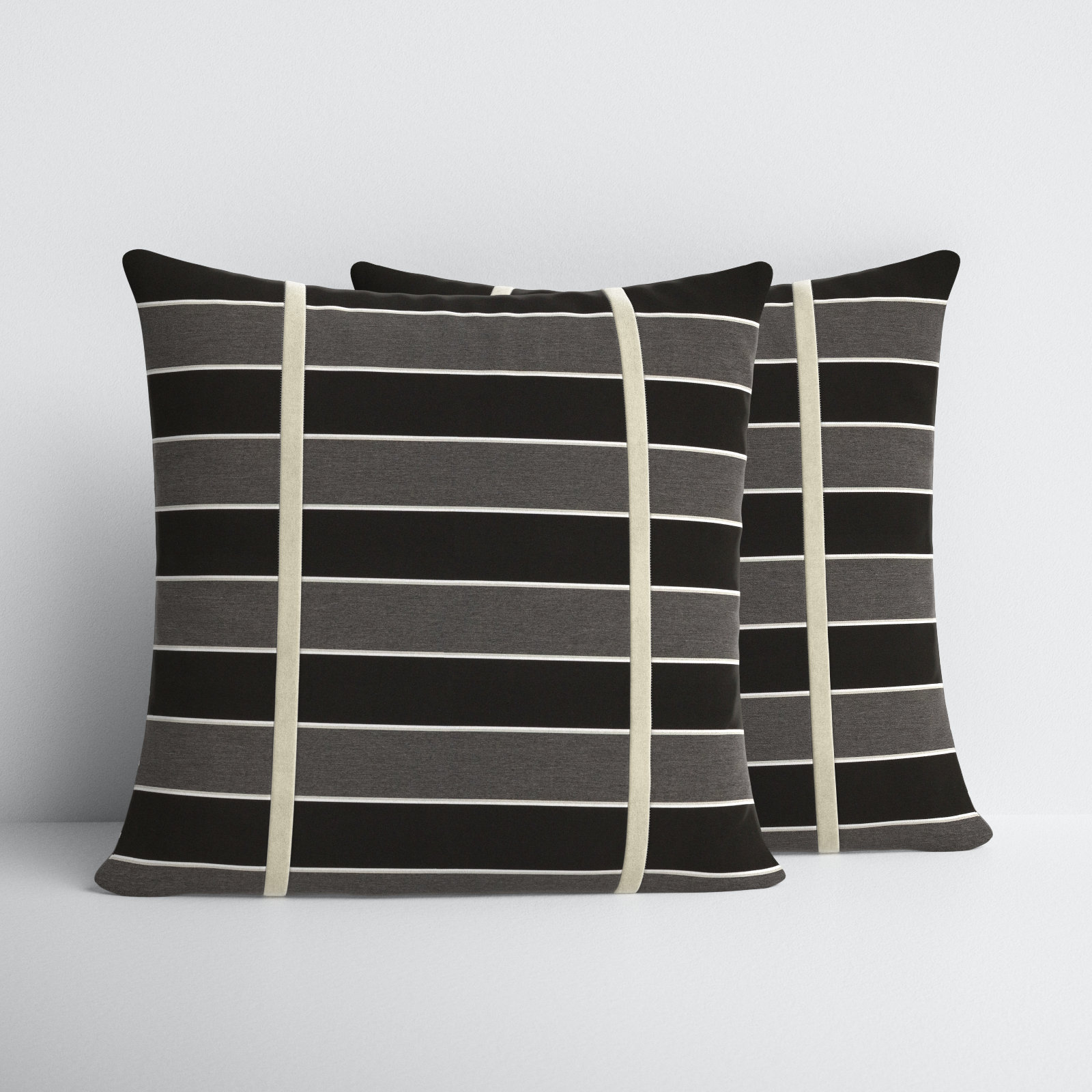 Grinell Striped Indoor/Outdoor Throw Pillow, 18" x 18"