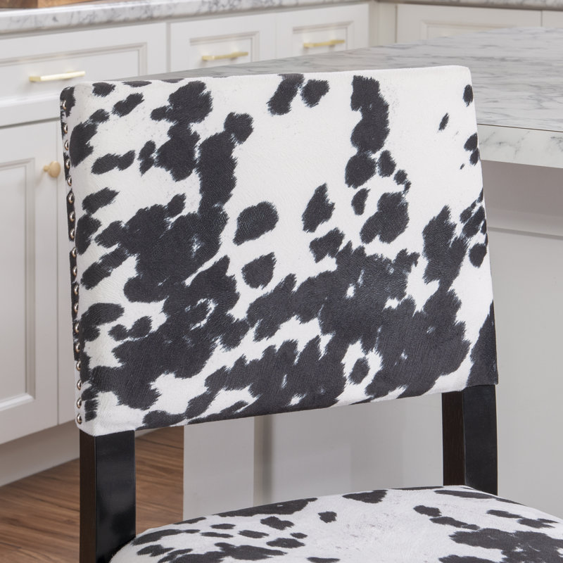 Tabouret de bar et de comptoir Kias, Tabouret de comptoir (siège d'une hauteur de 24 p, Noir