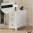 End Table With 3 Drawers, Corner Table With 2 Open Shelves, Tall Side Table For Bedroom And Corner