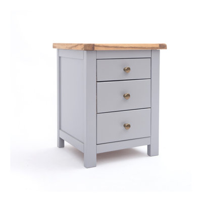 Genesee 45cm W Solid + Manufactured Wood Bedside Table
