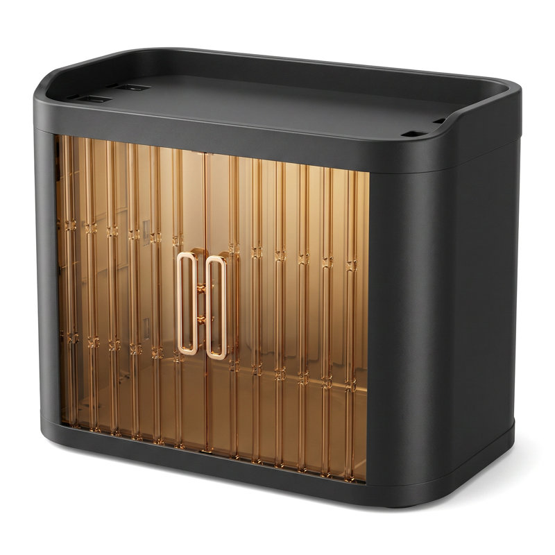 Support à tasses à un niveau, tablette de rangement, buffet anti-poussière, armoire de rangement