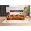 Tissu en chenille 110 po moderne et orange pour salle de séjour 110 po