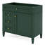 Unité de rangement de salle de bain moderne de 36 po, en bois massif + avec 2 tiroirs et tiroir coulissant, placard fonctionnel élégant, armoire attrayante-732239673