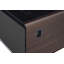 Table basse moderne intelligente avec réfrigérateur intégré, haut-parleurs Bluetooth, chargement sans fil, prise de courant, ports USB, RVB clair, brun-792035287
