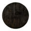 Table basse transitionnelle avec finition noire antique et tablette de rangement