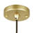 Elbertina 10'' 1-Light Mini Pendant with Brass Finish For Kitchen, Dining Room, Entryway – G9 LED – Frosted Glass Globe with Modern Orb Design