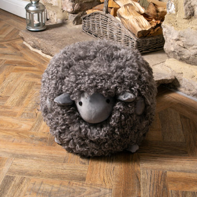 Harut 35cm Wide Novelty No Pattern Pouffe Ottoman