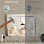 Luxueux miroirs d'appoint et de mur avec lumière en cristal, lumières à intensité variable réglables pour la décoration intérieure