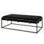 Banc rembourré noir Modern