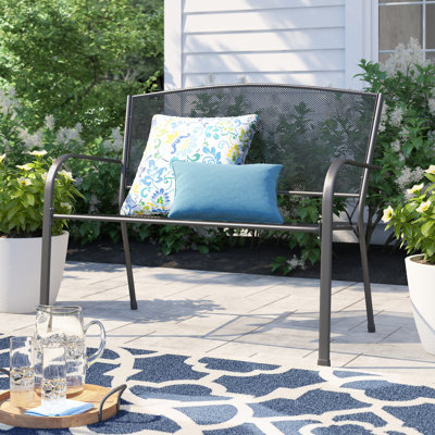 Morella Steel Garden Bench by Winston Porter