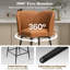 26.8" Faux Leather Swivel Counter Stool-106647194