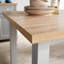 Grey With Oak Top 1.2M Two Tone Wooden Dining Kitchen Table