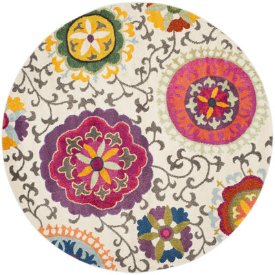 Hertzler Floral Multicolored Area Rug