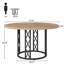 Round Unfinished Metal Base Dining Table-209400650