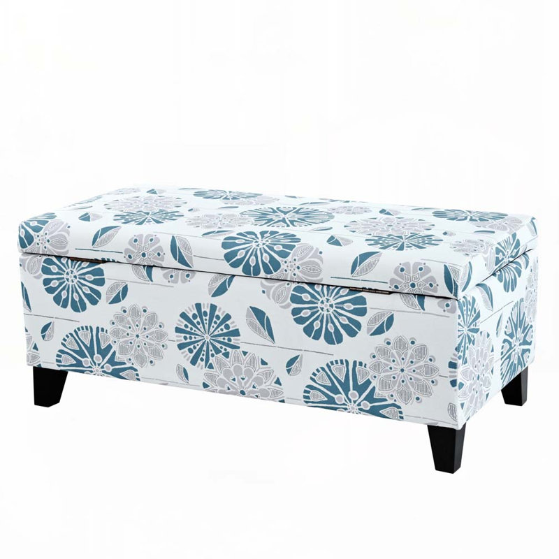 Storage Ottoman,Multi-Functional Footrest & Seat for Living Room, Bedroom, Multicolor