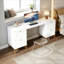 Bureau de bureau élégant, bureau d'ordinateur en bois, bureau de direction pratique
