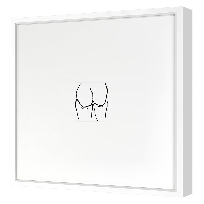 Booties 2 Print by Kate Roebuck, White Framed