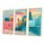 Toile naturelle avec cadre flottant