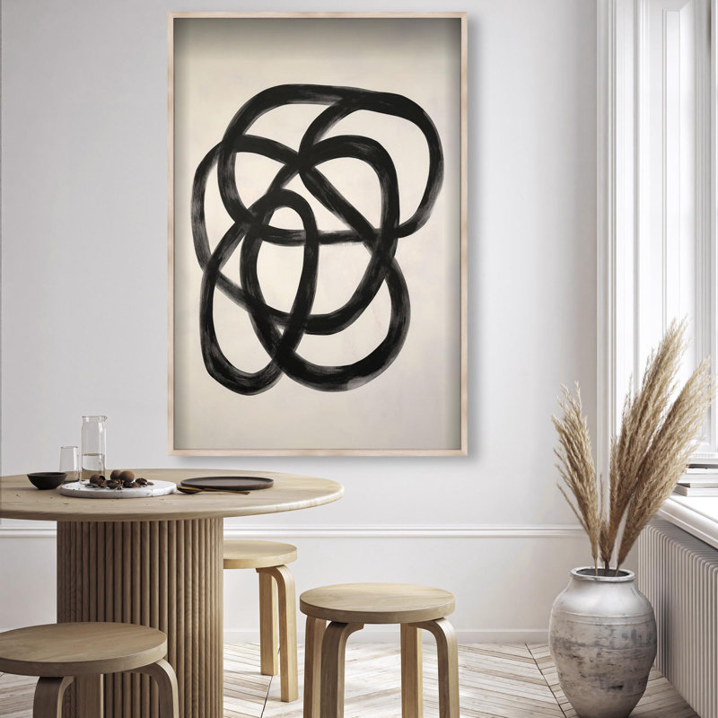Oliver Gal Urban Mirage VI Abstract - Luxury Shadowbox Framed Wall Art, 38'' H x 26'' W, Cream