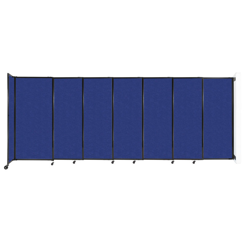 Cloison portative Soundsorb, H 72 po x l 186 po x P 26 po, Bleu
