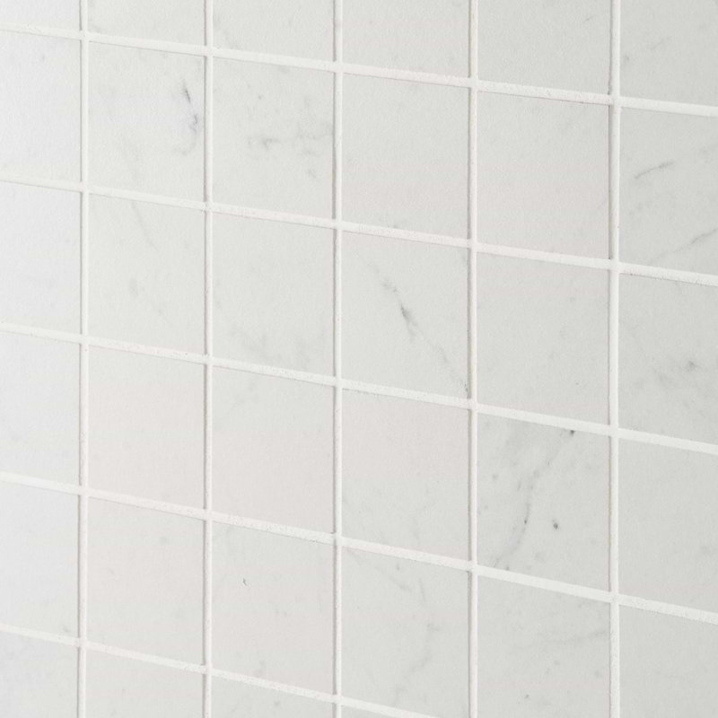 Dreamstone 2X2 Matte Porcelain Mosaic, Carrara Giola Matte