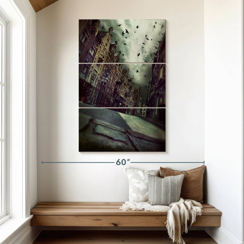 Hitzel Gloomy Street, 50" H x 32" W