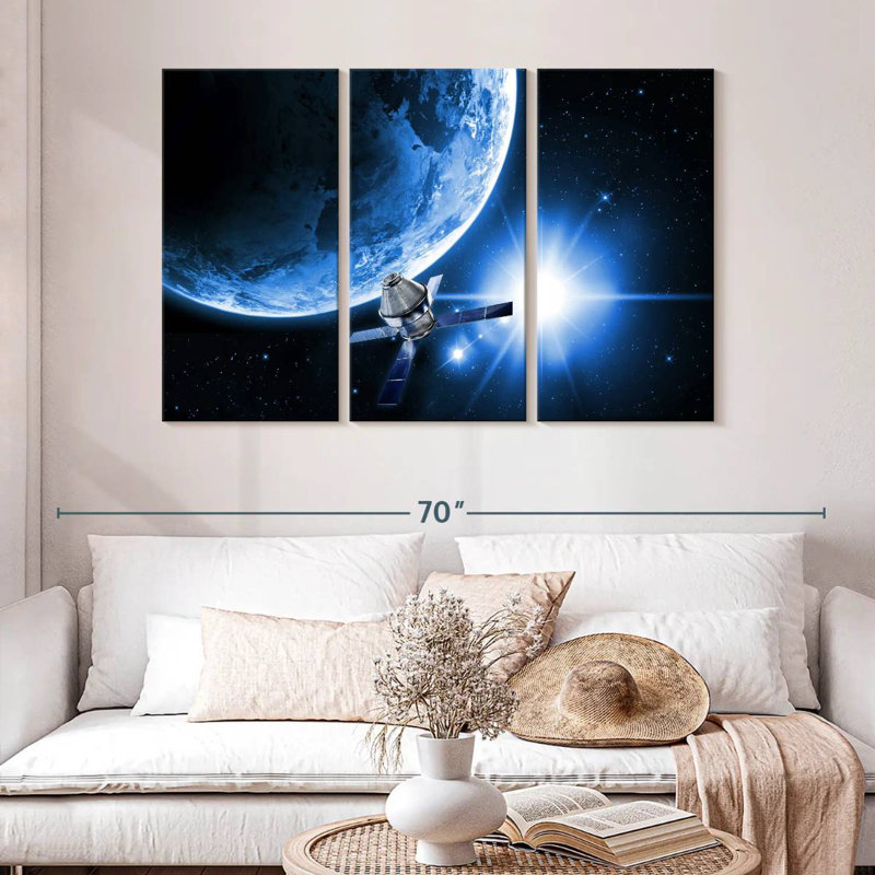 Oberle Satellite In Space, 32" H x 50" W