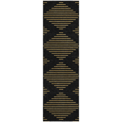 Premium Machine Washable Jahnke AMF1017 Geometric Rug