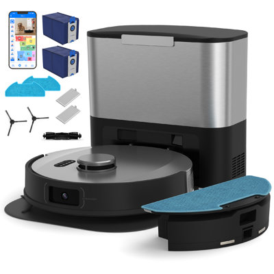 Ultravision Self-Empty Robot Vacuum & Mop With 6-Litre Capacity, Carbon Steel
