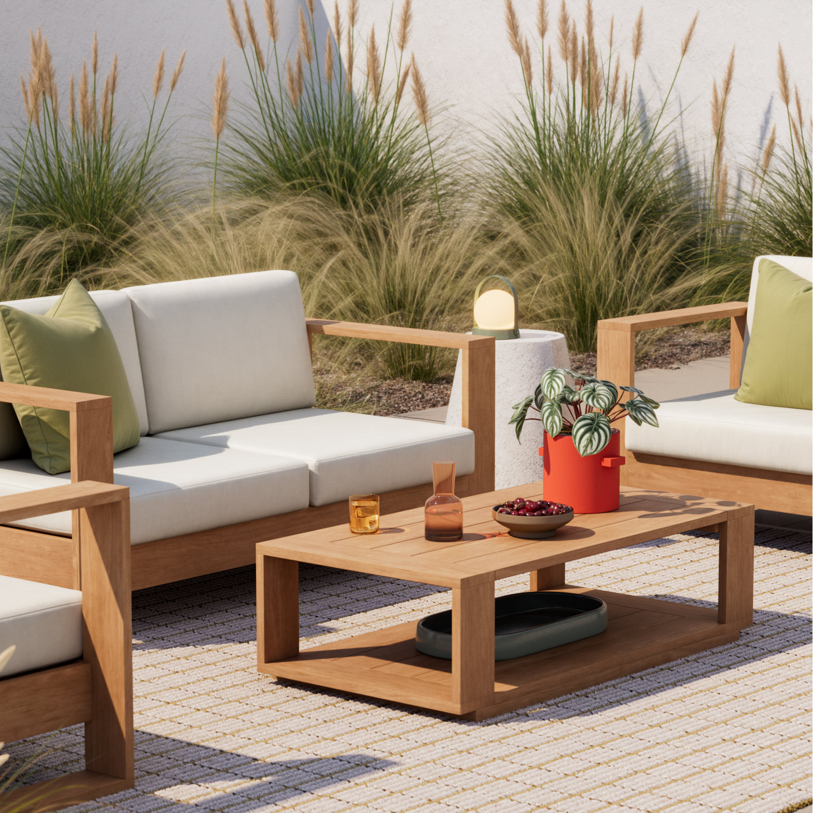 Shay Eucalyptus Patio Lounge Chair