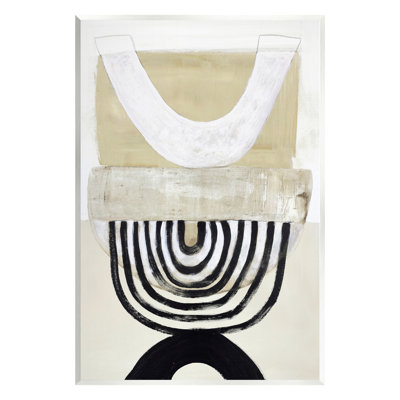 Art mural sur toile Stupell Industries Beige & Black Arches par Design Fabrikken