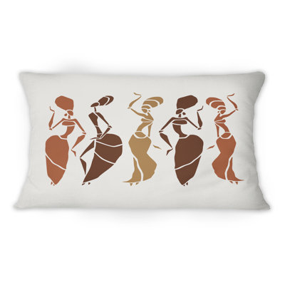 Coussin décoratif Beautiful Glamour American Dancers Silhouettes