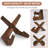 Wooden Cookbook Display Stand Holder - Adjustable, Foldable