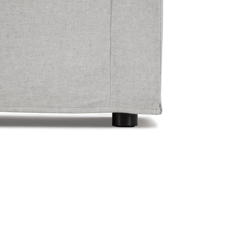 Canapé Adaire Chun, Gris, H 34,5 po x l 83,5 po x P 38 po
