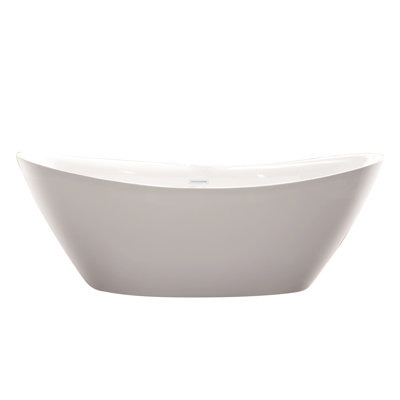 71" x 33" Freestanding Soaking Acrylic Bathtub