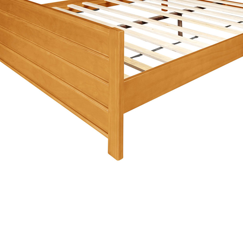 Caroline Platform 3 Piece Bedroom Set with Paneled Headboard and Footboard, Oak, King