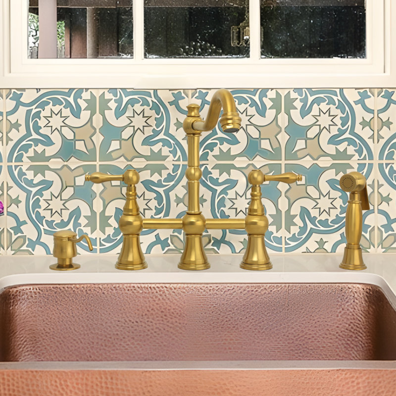 Brushed Gold Brass Kitchen Sink Soap Dispenser