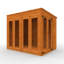 8x6w TigerFlex Shiplap Pent Full Pane Summerhouse