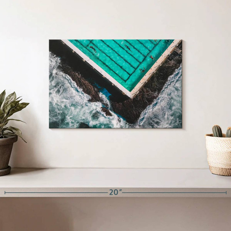 Rorry The Pool By The Beach, 8" H x 12" W