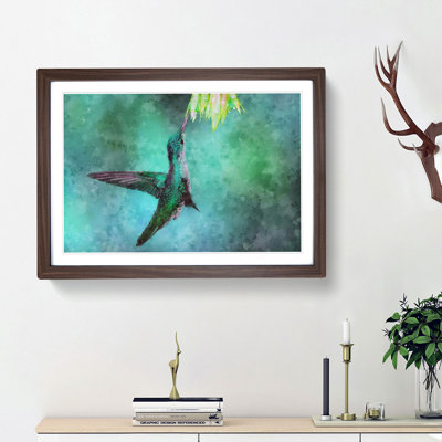 Green Hummingbird - Picture Frame Graphic Art Print