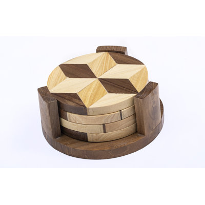 ROUND COASTER SET (4 PCS)