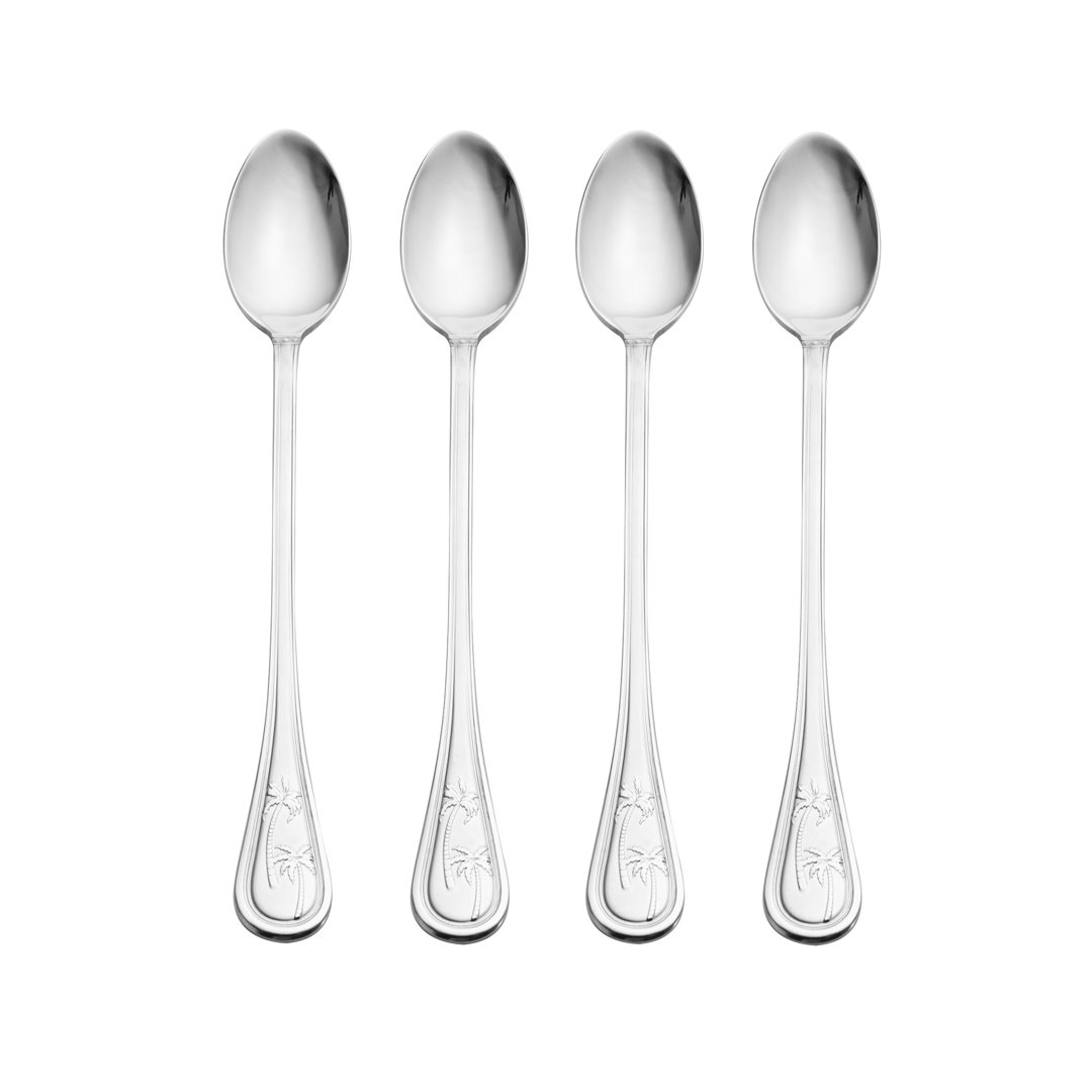 Towle Living Palm Breeze Stainless Steel Iced Beverage Spoon (Set of 4) Towle Living