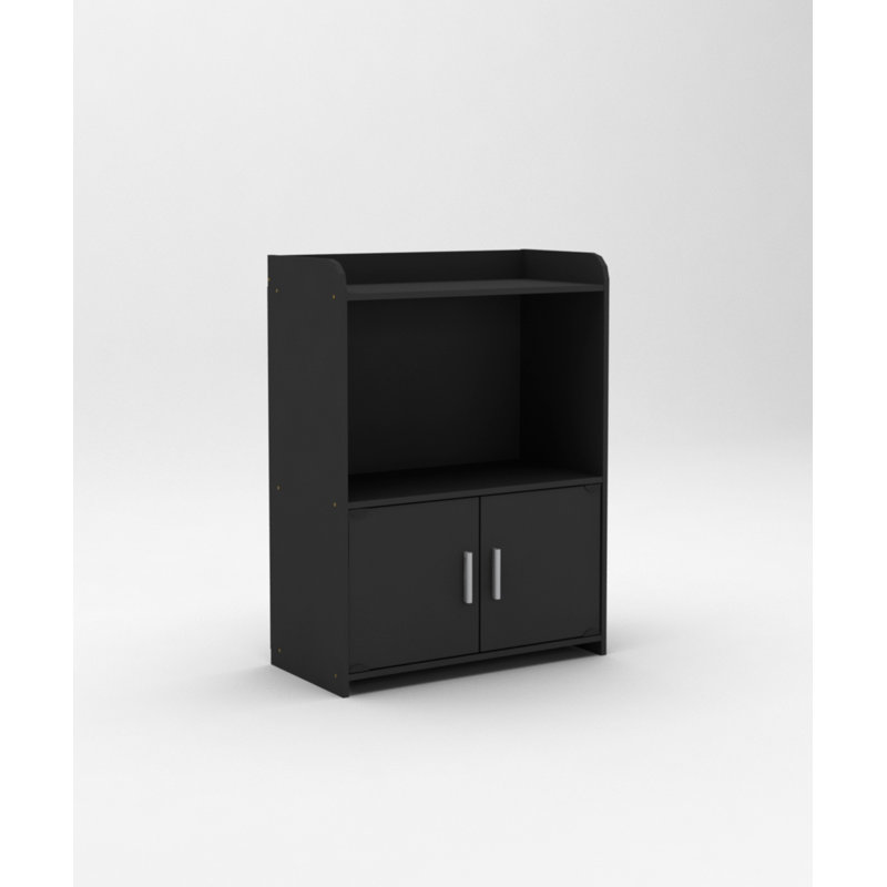  Storage Cabinet & Bookcase – 23.6" W X 11.4" D X 31.5" H, Black