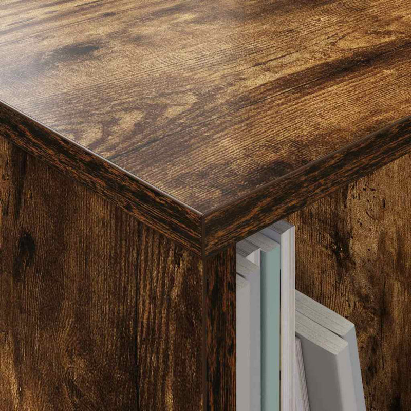 Wood Free Standing Magazine Rack, Brown