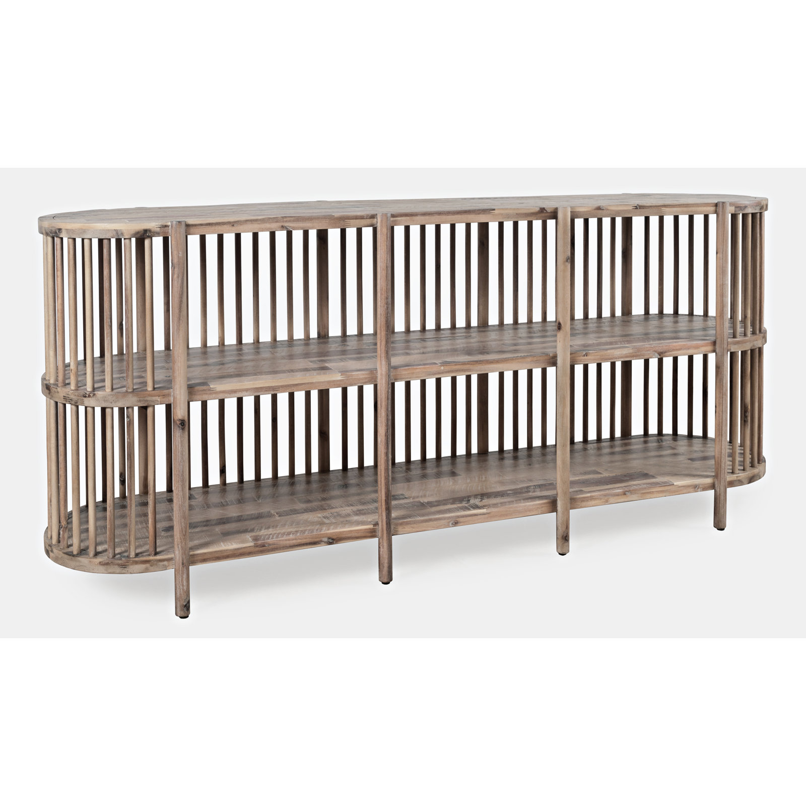 Charnock Acacia Buffet Table, Gray Wash, 32"H x 72"W x 18"D